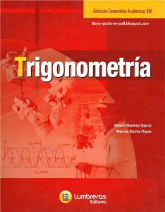 Trigonometría (Compendio Academico UNI Lumbreras) 1 Edición Nelson Ramírez - PDF | Solucionario